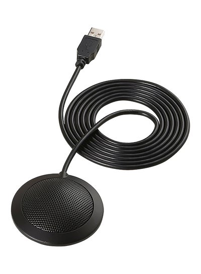 اشتري Wired USB Desktop Microphone Black في الامارات