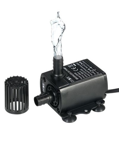 اشتري Ultra-Quiet Mini Submersible  Brushless Water Pump Fountain Black في السعودية