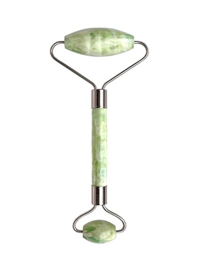 Buy Anti Aging Facial Massage Roller Green/Silver in UAE