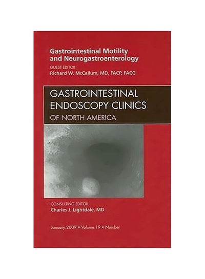 Buy Gastrointestinal Motility And Neurogastroenterology Hardcover English by Richard W. McCallum - 39891 in Egypt