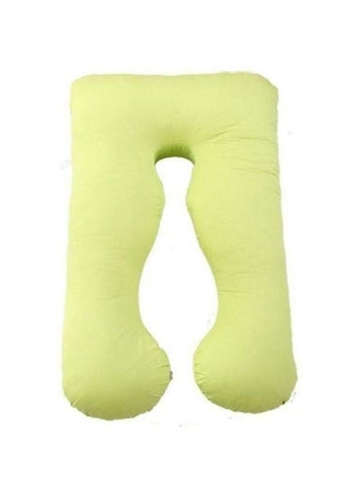 اشتري U-Shaped Standard Maternity Pillow قطن Lime Green 80x120 سنتيمتر في الامارات