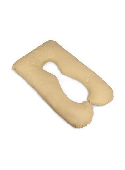 اشتري U-Shaped Standard Maternity Pillow قطن Beige 80x120 سنتيمتر في الامارات