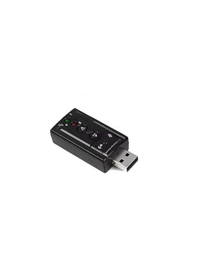 Buy USB External Adapter For PC And Laptops Black/Silver in UAE