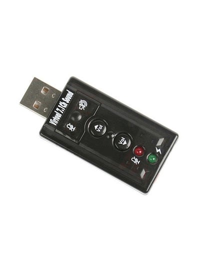 اشتري محول ببطاقة صوت خارجي USB أسود في السعودية