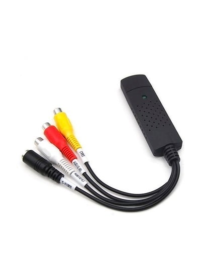 Buy USB VHS To DVD Composite Capture Card Adapter Black/Red/Yellow in Egypt