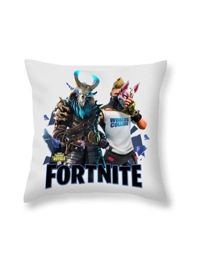 Buy Fortnite Printed Cushion polyester White/Blue/Black in UAE