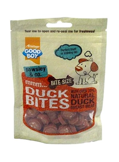 Buy Duck Bites Dog Treat Brown 65grams in UAE