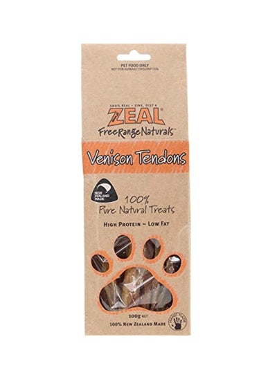 Buy Venison Tendons Treat Brown 100grams in UAE