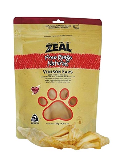 Buy Venison Ears Dog Chews Brown 125grams in UAE