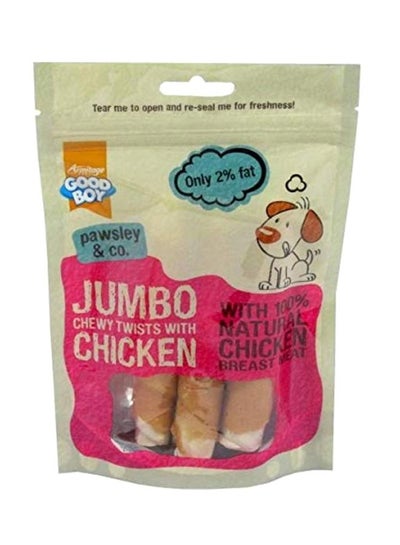 Buy Jumbo Chewy Twists With Chicken 100grams in UAE