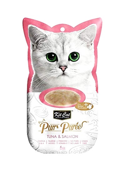 Buy Purr Puree Tuna And Salmon Wet Food 60grams in UAE