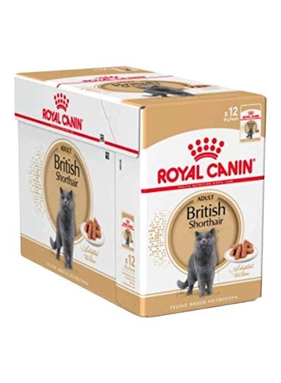 اشتري Pack Of 12 British Shorthair Cat Food 85 غم في الامارات