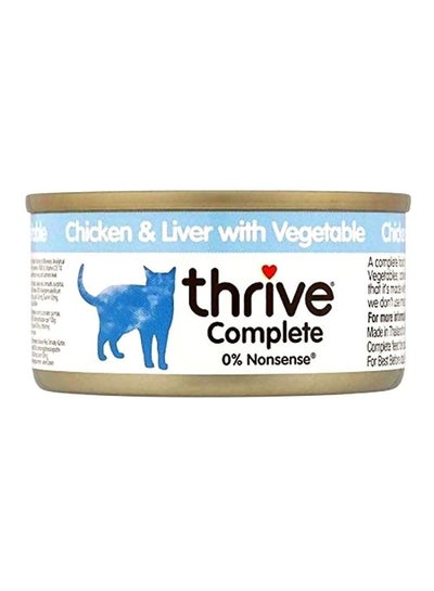 Buy Chicken And Liver Flavoured Complete Cat Wet 75grams in UAE