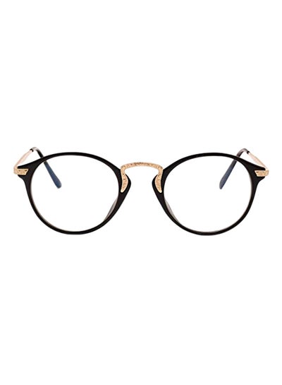 Buy unisex Retro Round Frames Clear Lens Flat Eyewear in Saudi Arabia