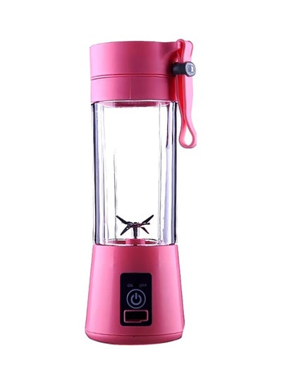 Buy 6-Blade Portable Fruit Juicer 400 ml 442255_3 Pink/Clear in UAE