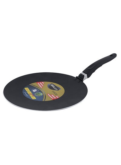 Buy Non Stick Concave Tava Red/Silver Hammertone 27inch in UAE