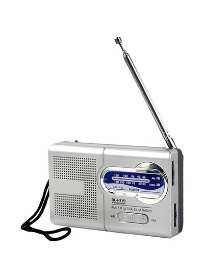 Buy AM/FM Dual Band Telescopic Antenna Radio V495 Silver/Black in Saudi Arabia