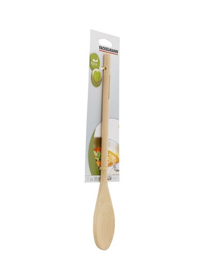 Buy Wooden Spoon Beige 30cm in UAE