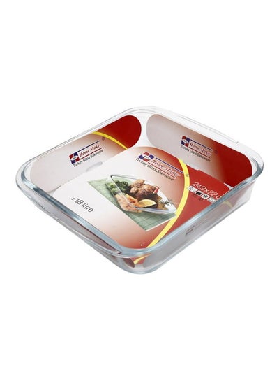 Buy Turkey Glass Bakeware Clear 1.8Liters in UAE