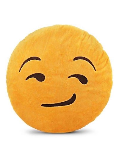 اشتري Decorative Emoji Cushion قطن أصفر 40x10 سنتيمتر في الامارات