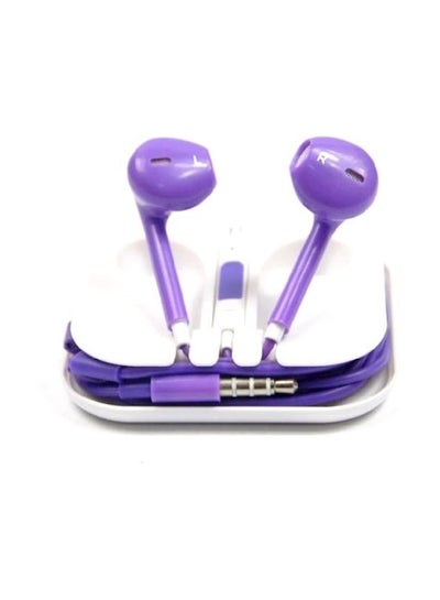 Buy In-Ear Earphones With Mic For Apple iPhone 6/6 Plus Purple in Saudi Arabia