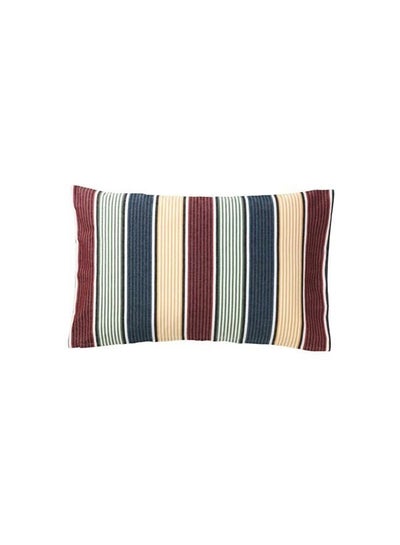 Buy Decorative Cushion Cover Maroon/Blue/Black 40x65cm in UAE