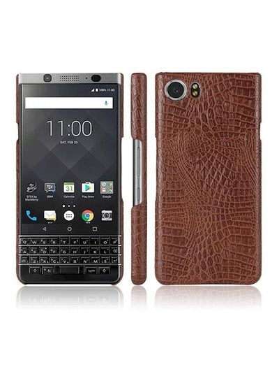 Buy Leather Case Cover For BlackBerry Keyone Brown in UAE