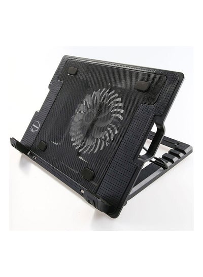 Buy Adjustable Cooling Pad With Stand For Notebook Laptop  9-17Inch Black in UAE