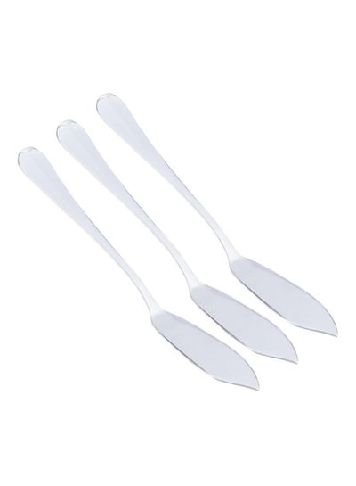 اشتري Set Of 3 Reveil Fish Knife فضي في الامارات