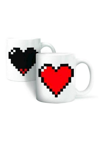 اشتري Heat Changing Color Mug White/Red/Black في الامارات