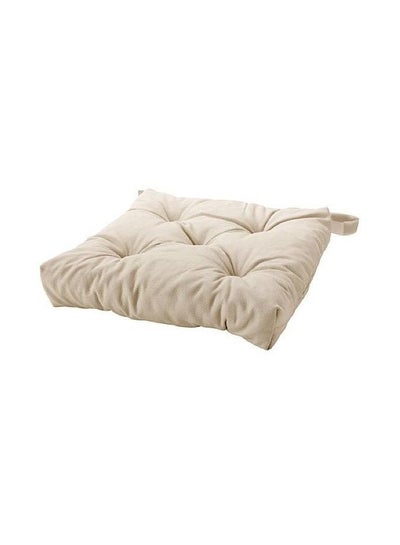 Buy Cotton Chair Cushion Cotton Beige in UAE