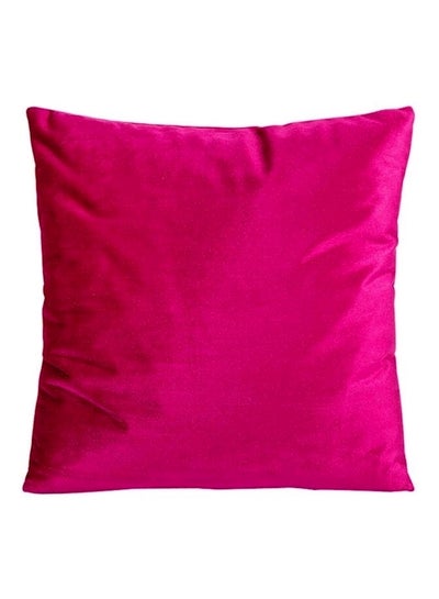 اشتري Solid Velvet Cushion مخمل وردي 45x45 سنتيمتر في الامارات