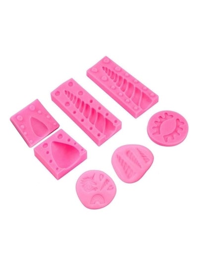 اشتري 7-Piece Silicone Mold لون وردي في الامارات