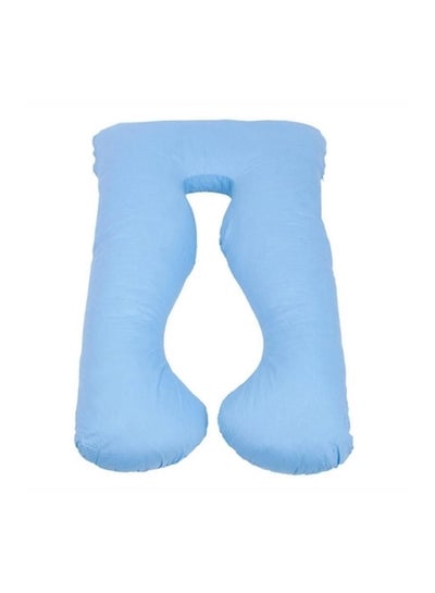 اشتري U Shape Maternity Pillow Cotton Blue 140x80 centimeter في الامارات