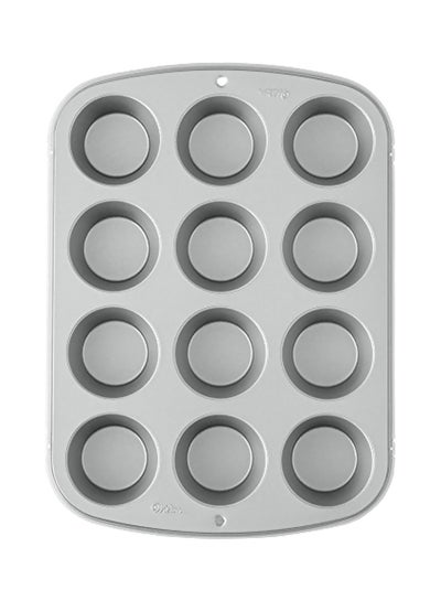 Buy Covered Muffin Pan Grey 14.8x10.8x3.8inch in UAE