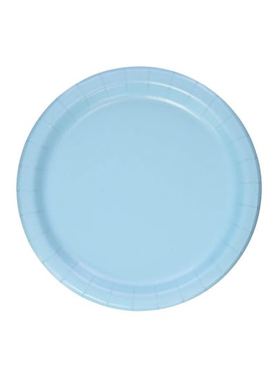 Buy 24-Piece Dinner Plates Pastel Blue 9inch in UAE
