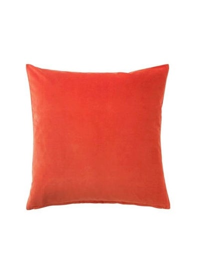 Buy Sanela Cushion Cover cotton Orange 50x50cm in UAE