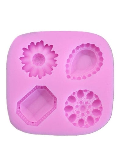 Buy Silicone Waffle Shaped Mould Pink in UAE