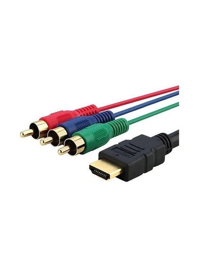 Buy HDMI RCAVC 6 Three M HDMI To Three RCA Male Video Cable For HDTV Multicolour in UAE