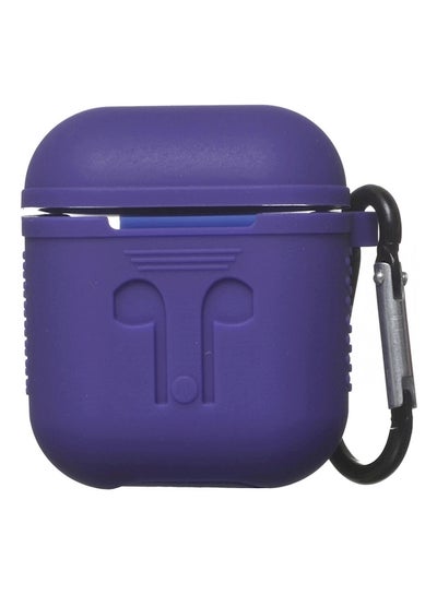 Buy Protective Case With Hook For  Apple AirPods Purple in Saudi Arabia