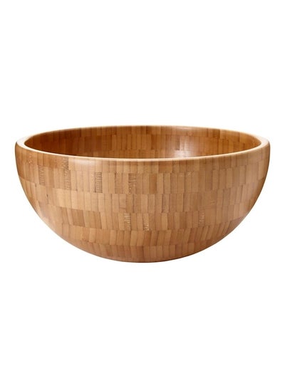 Buy Bamboo Serving Bowl Beige 28centimeter in UAE