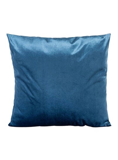 اشتري Solid Velvet Cushion أزرق 45x45 سنتيمتر في الامارات