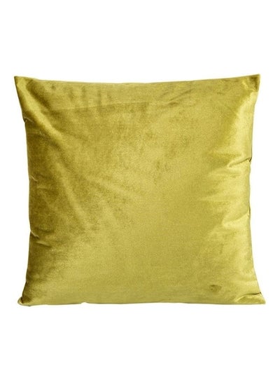 اشتري Solid Velvet Cushion أصفر 45x45 سنتيمتر في الامارات