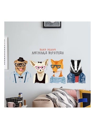 Buy Animal Avatar Decoration Sticker White/Black/Orange in UAE