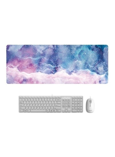 Buy Extended Mat For Keyboard And Mouse Blue/Purple/Pink in Saudi Arabia