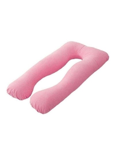 Buy Maternity Pillow cotton Pink 120x80cm in Saudi Arabia