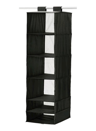 Buy Storage Organiser Black 125x35cm in Saudi Arabia