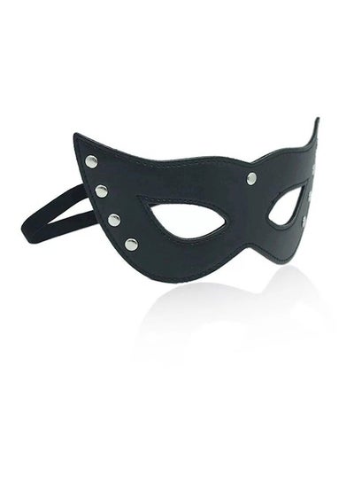 Buy Masquerade Leather Eye Mask Free Size in Saudi Arabia