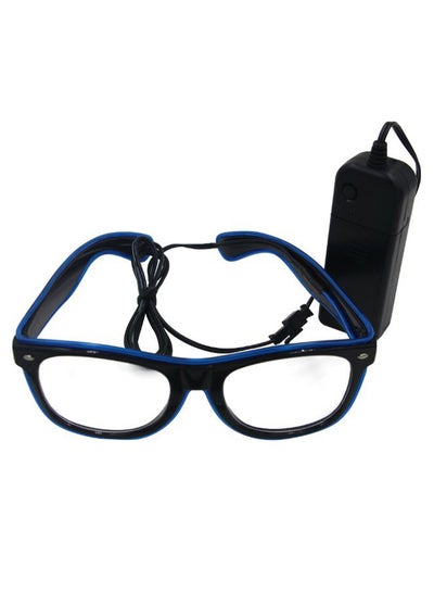 Buy unisex LED Light Neon Wire Wayfarer Safety Glasses 56992 in Saudi Arabia