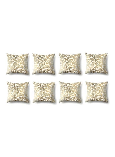 Buy 8 Piece Printing Pillow Case Multicolour 45x45centimeter in Saudi Arabia